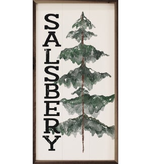 Watercolor Evergreen Tree With Word Right  White